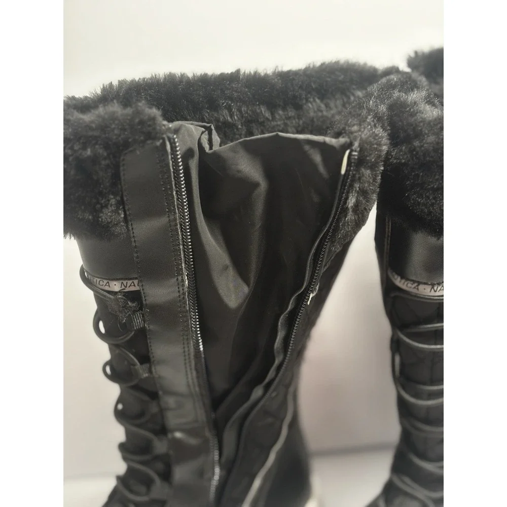 Nautica Everly Women's Boots 8.5 Everly Cold Weather Winter Artic Black‎